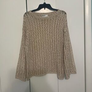 Primark Light Brown Ribbed Sweater